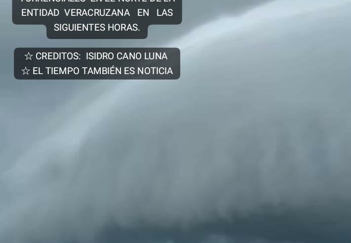 IMPRESIONANTE CUMULONIMBUS ARCUS SOBRE TUXPAN, VERACRUZ